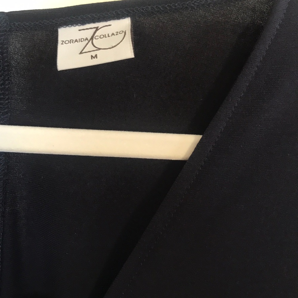 Boutique Navy Blue Romper size M - Picture 3 of 5